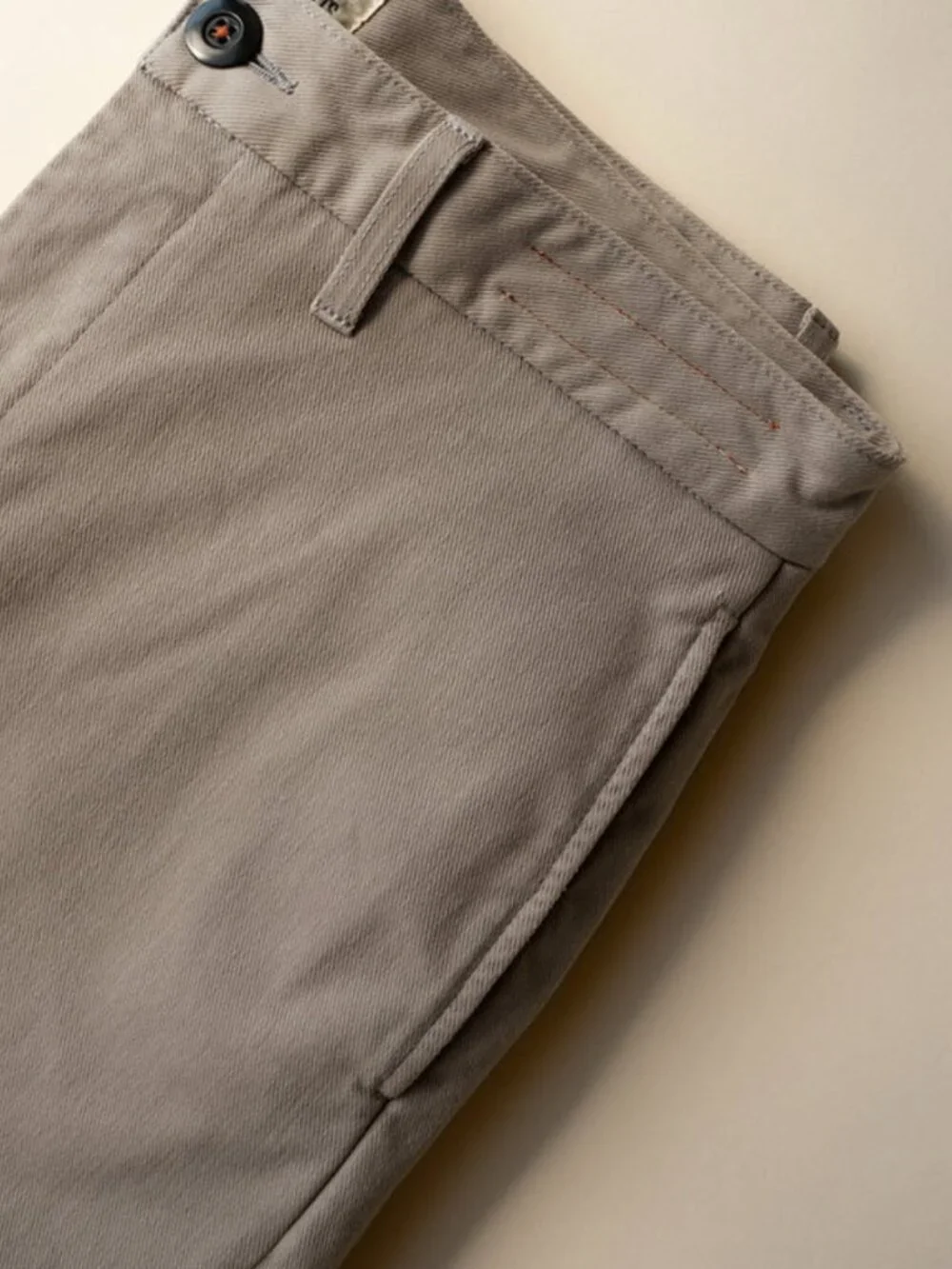 Sand Beige Denit® Stretch Chino by Hiroshi Kato NWT - Picture 6 of 6